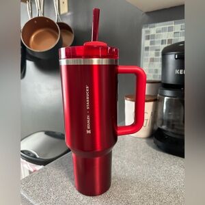 Red Stanley & Starbucks Holiday 40oz Tumbler
